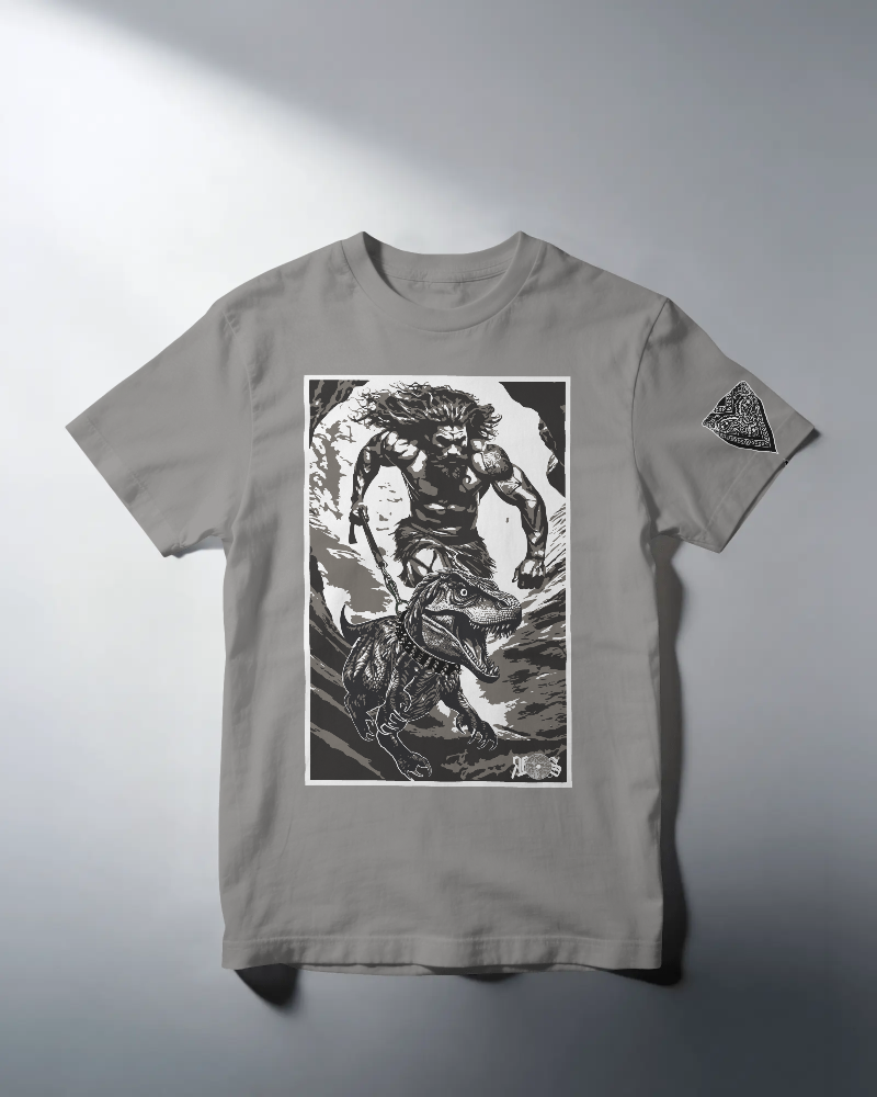 Caveman Dino 🦖 T-shirt (3 different colors)